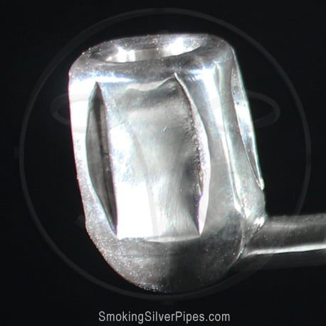 Smoking Silver pure silver pipe for smoking, Divinity Drum is handmade.