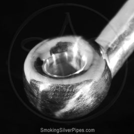 Smoking Silver pure silver pipe for smoking, Native Influence is handmade.