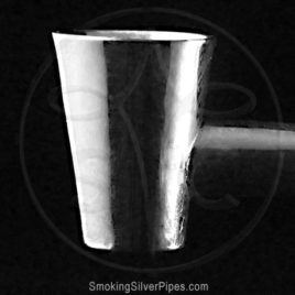 Smoking Silver pure silver pipe for smoking, Purely Simple is handmade.
