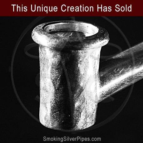 Smoking Silver small pipe for smoking, La Petite Pipe is handmade from pure silver. SOLD